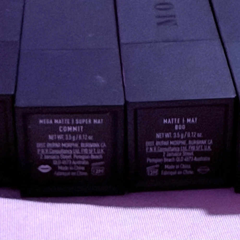 Morphe lipsticks. Several shades available